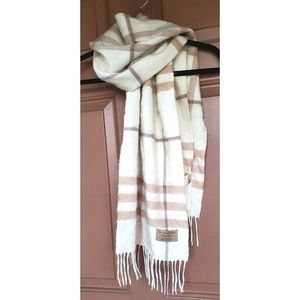 Burberry Cashmere Cream Scarf
